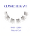 Beautiful woman applying her own lash extensions at home